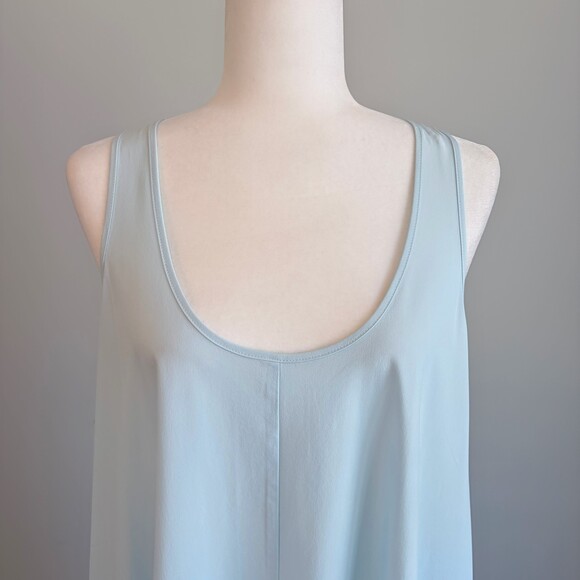 Athleta Presidio Maxi Dress Traveler High Low Coastal Chic Light Blue Women’s XL - Picture 4 of 10